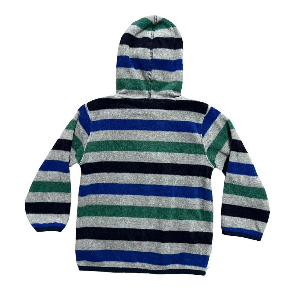 Gymboree 3T Striped Fleece Hoodie - Picture 2 of 4